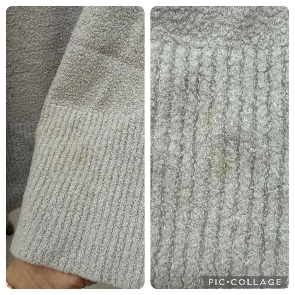 Barefoot Dreams Size xs gray grey cardigan cozychic lite light sweater shawl - Image 9