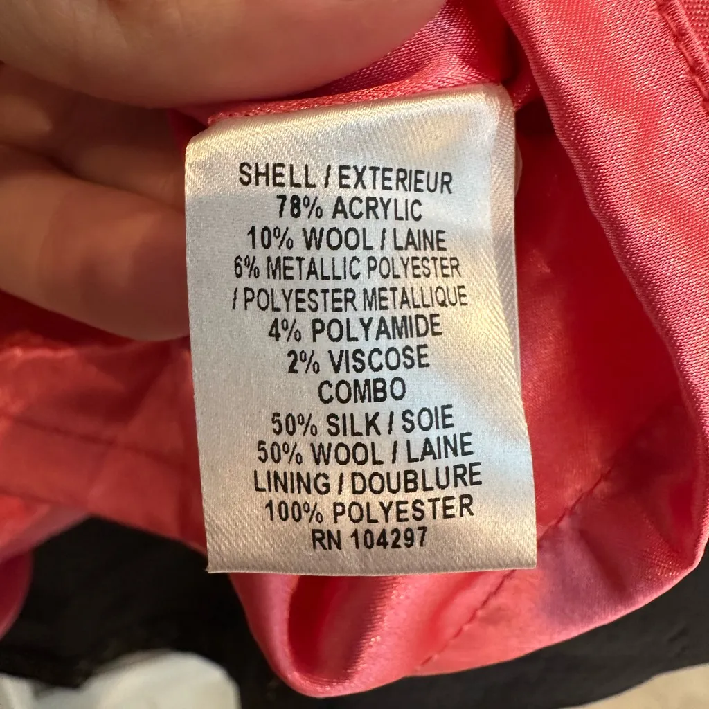 Vintage An Original MILLY of New York Black Boucle Wool Classic Dress Size 6 S - Image 11