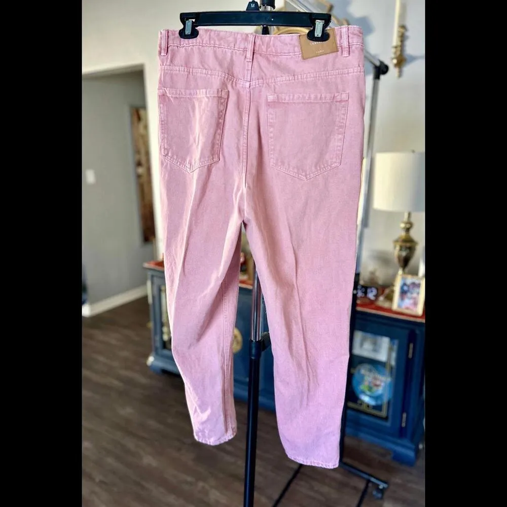 Zara Trafaluc Denimwear Size 10 Women’s Jeans - Pink Color - Image 2
