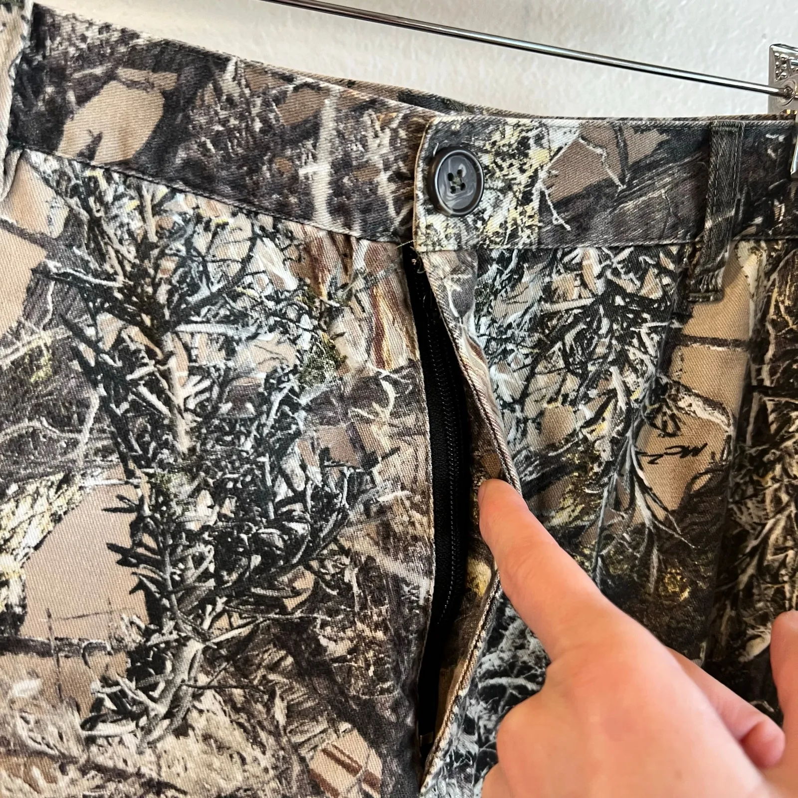 Vintage Worn in Classic Camo Printed High Rise Baggy Pants Size XL Unisex Tan - Image 3