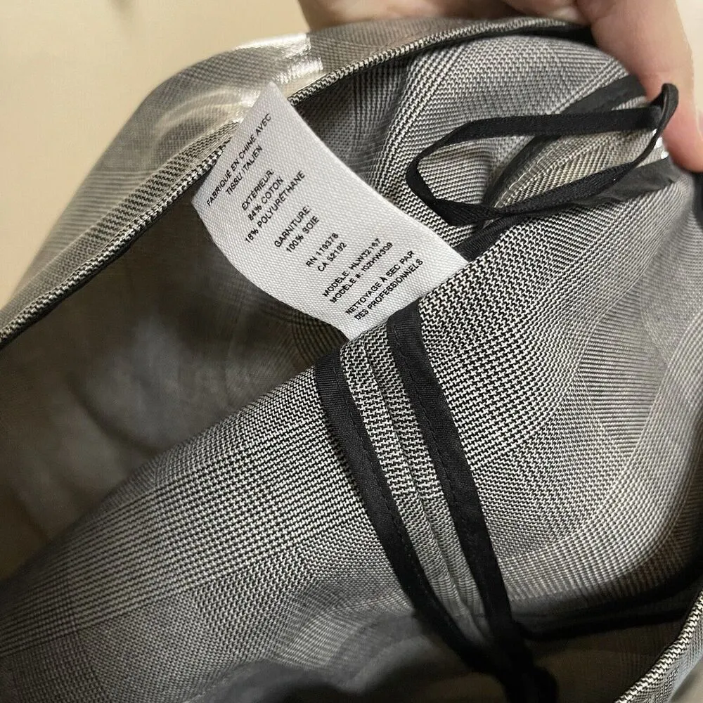 NWOT HELMUT LANG GRAY PLAID PATENT MINI SKIRT SIZE US 2 - Image 7