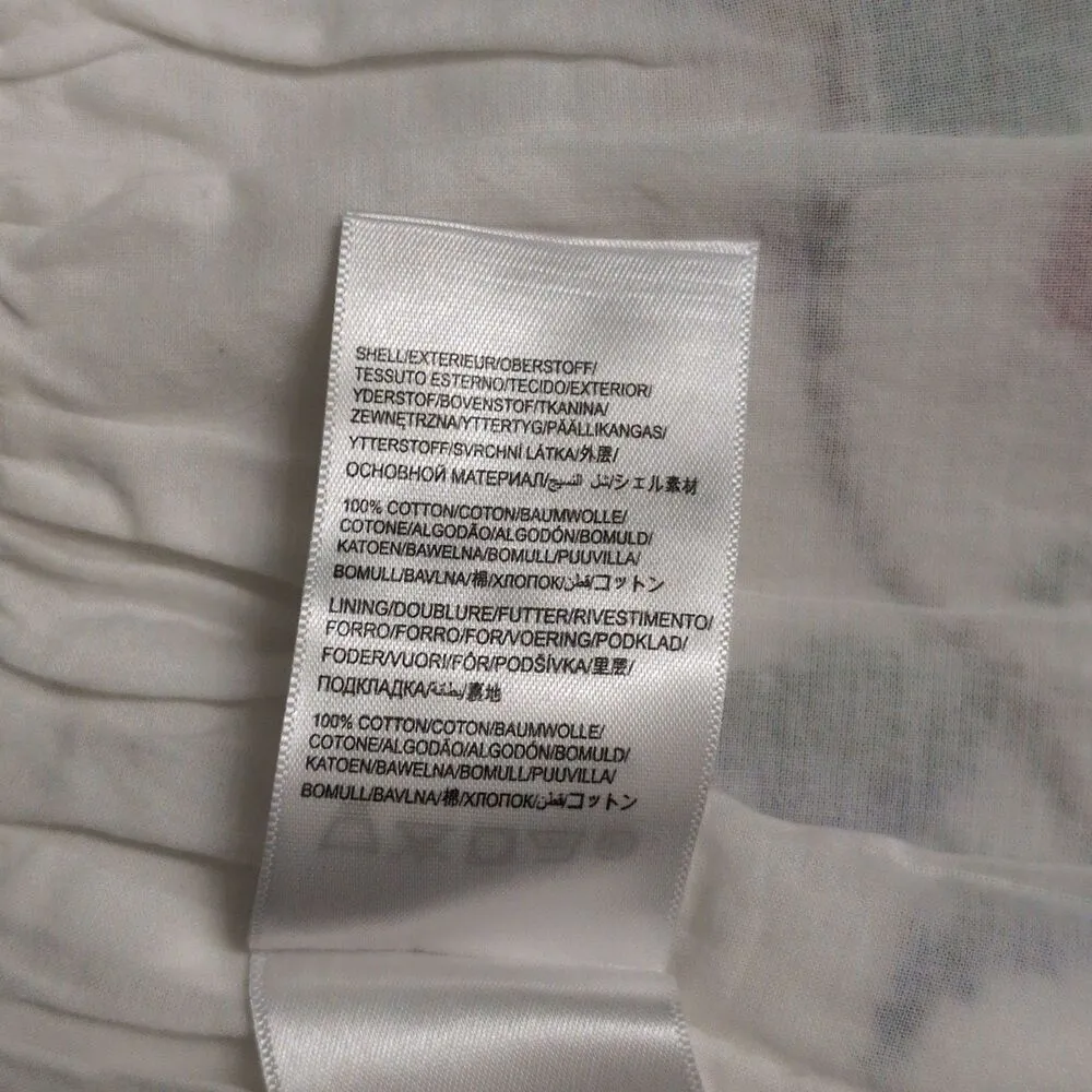 NWT Farm Rio Pitanga Embroidered Mini Skirt White Floral Boho Cotton Medium - Image 8