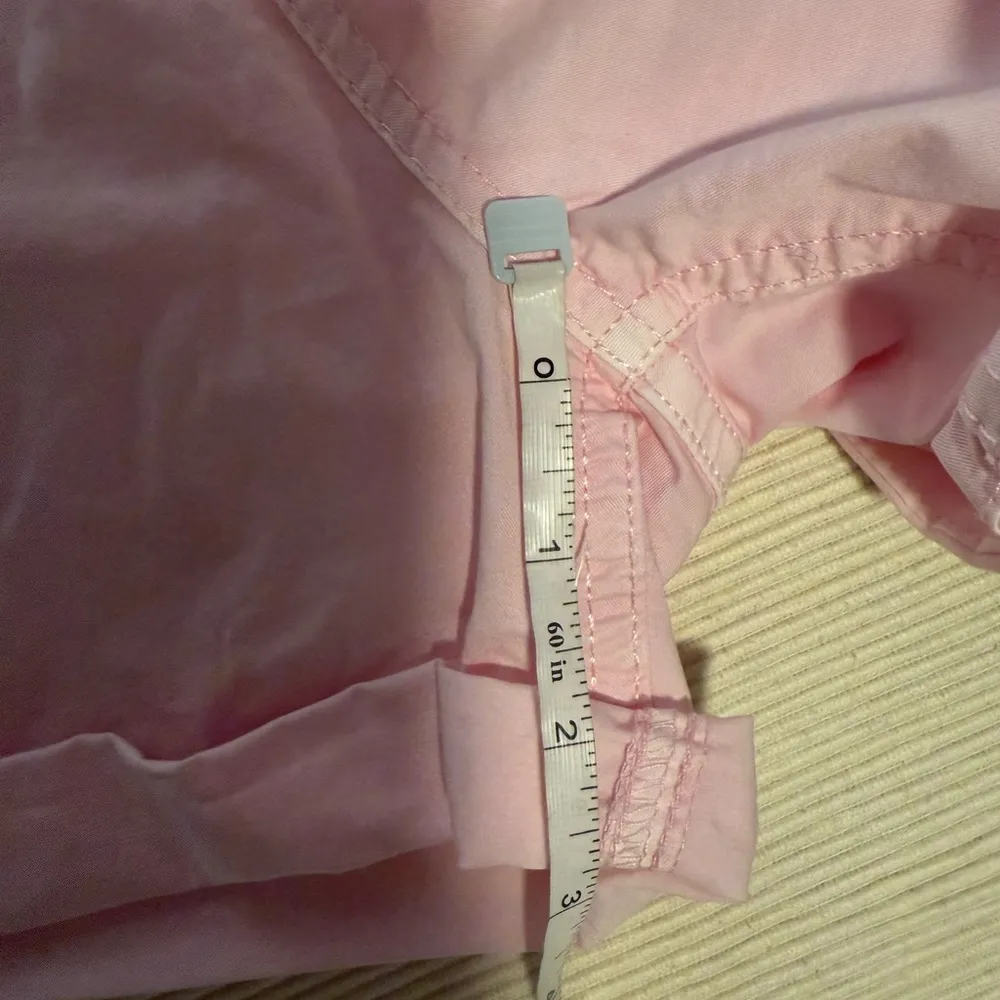 Pistola Light Pink Button-Up Romper Small - Image 6