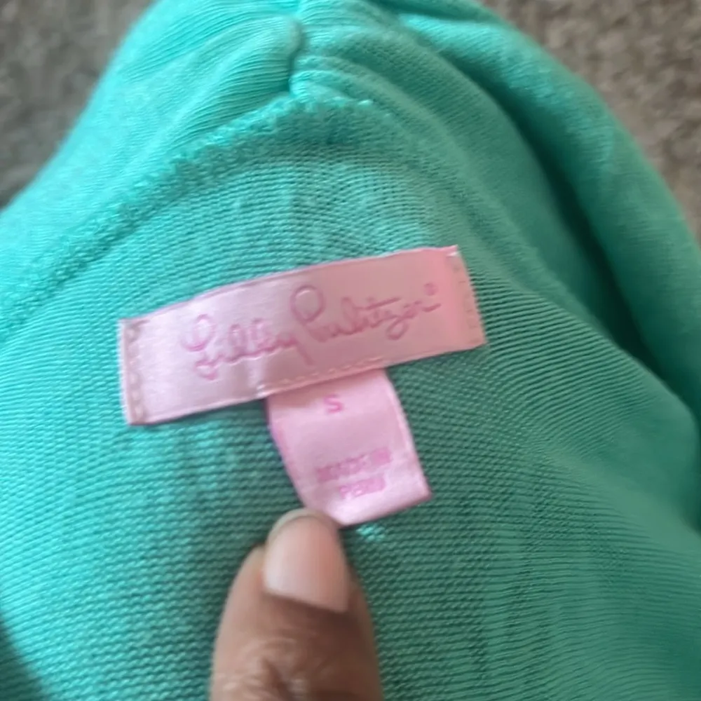 LILLY PULITZER | Green Abington Tie Front Knit Cardigan Sweater Sz S - Image 6