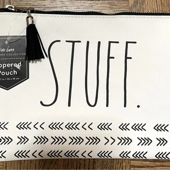 Rae Dunn NWT . Zippered Pouch- “Stuff” - Image 2