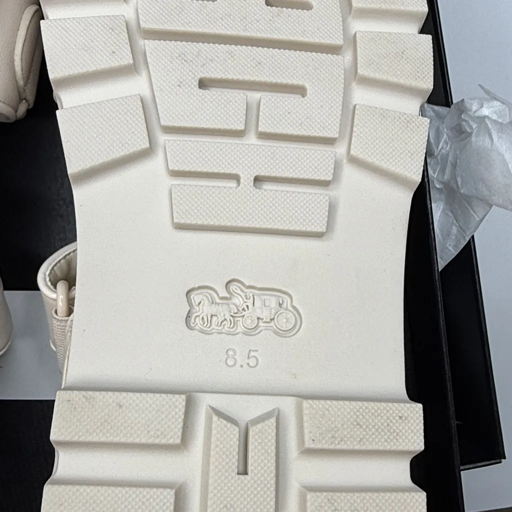 COACH Brynn Double-Band Sporty Lug-Sole Leather Sandals- Size 8.5 - Image 10