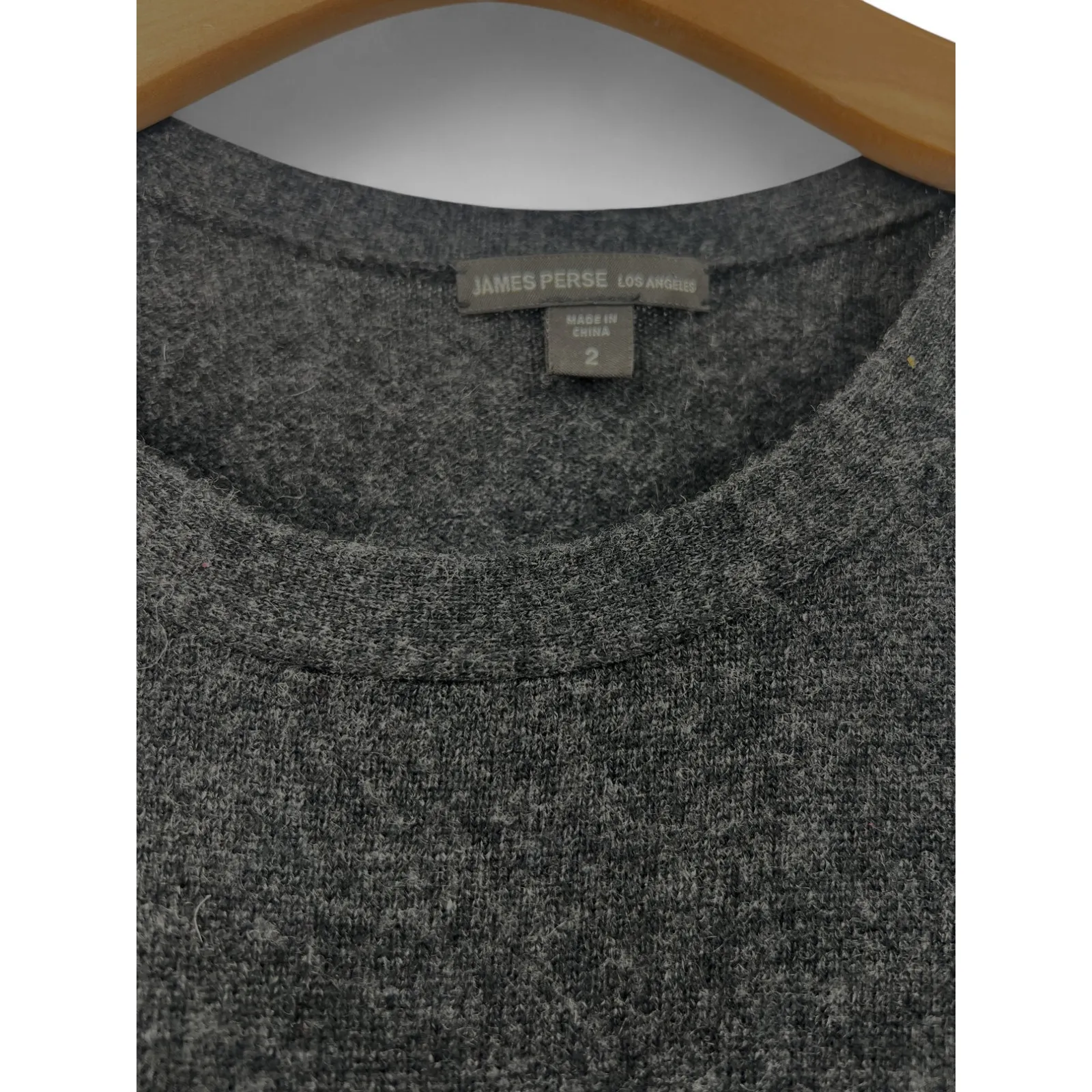 Standard James Perse | M | Pure Cashmere Long Sleeve Knit Sweater Dress Mini - Image 3