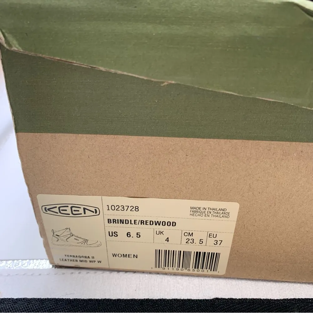 Keen Women's Terradora II Mid Waterproof size6.5 boots leather brown hiking 1695 - Image 2