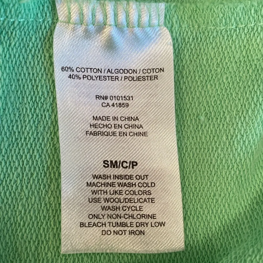 Star Wars Women's Green Baby Yoda Grogu French Terry Hoodie Sweatshirt size S/M - Image 5