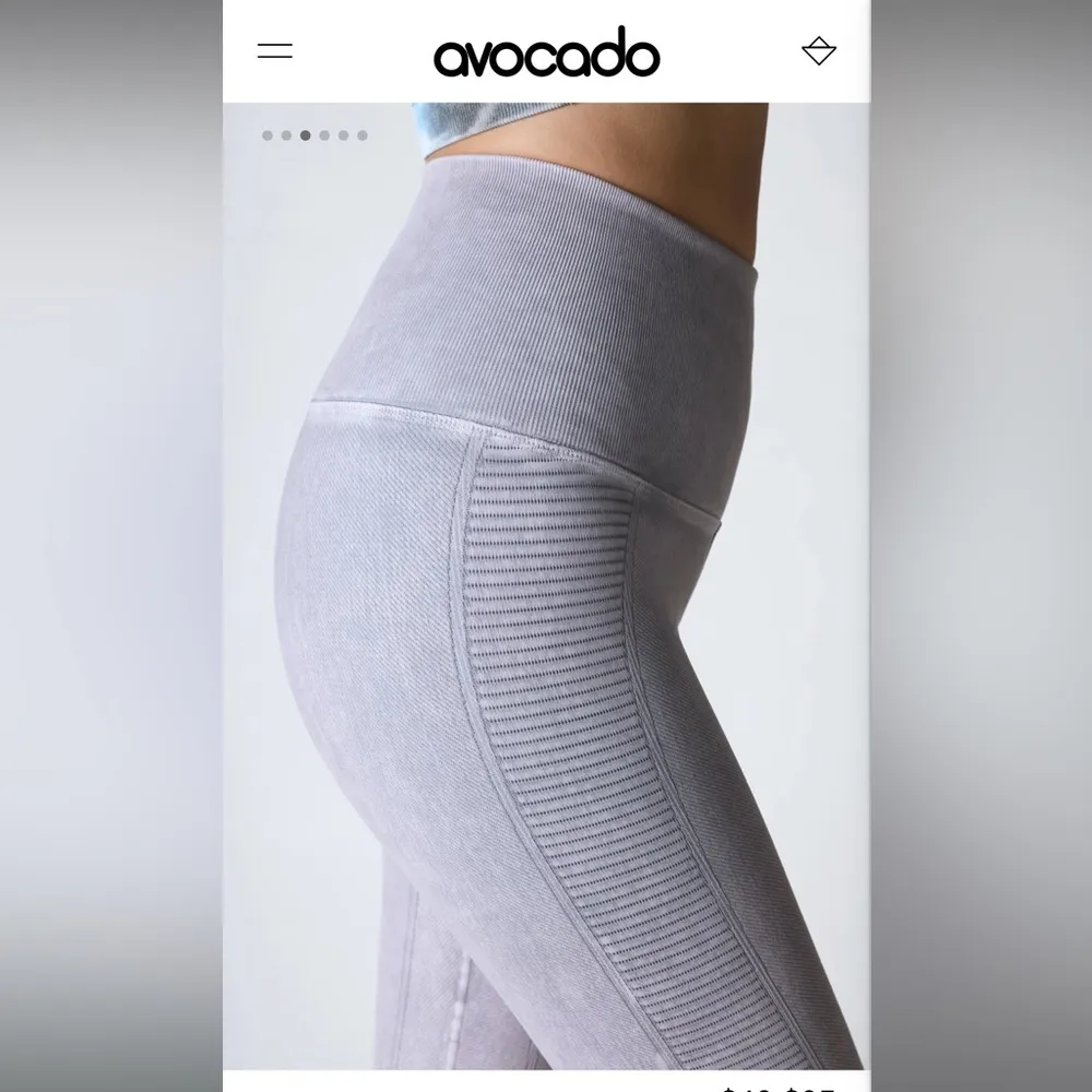Avocado Air Grey Leggings Gray - Image 5