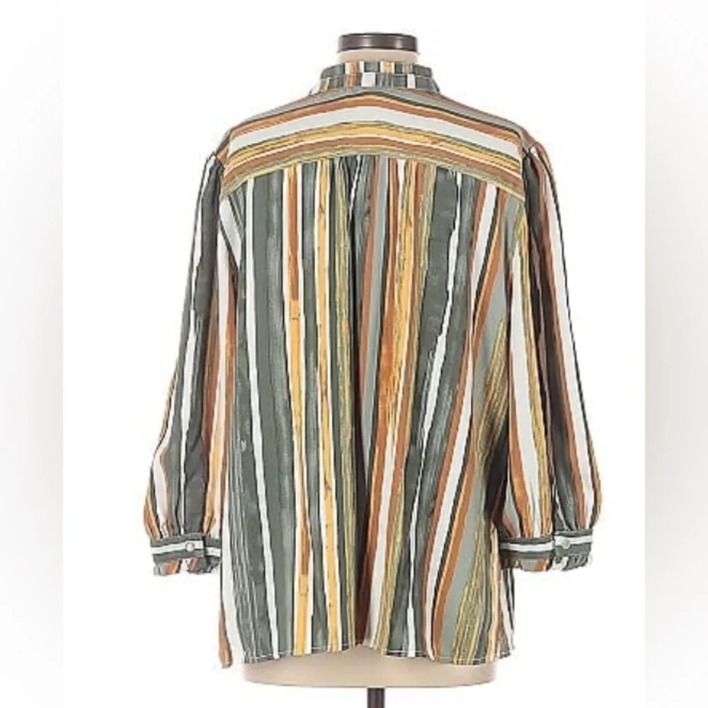 NWT Allison Daley Multicolor Button Down - Image 2