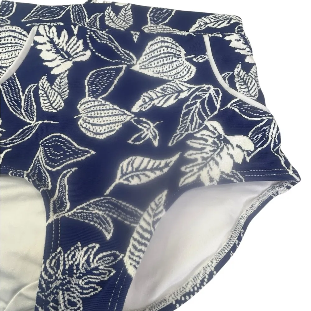 New Seea Georgia swim bikini bottom floral blue white size XS - Image 4