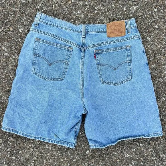 Vintage 90s Levi’s 922 high-rise relaxed denim jean mom shorts 18W Volup Plus - Image 3