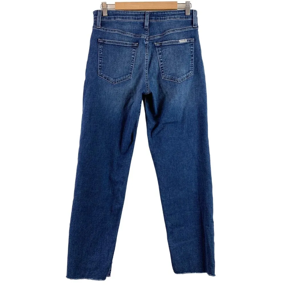 joe's jeans  Niki Mid Rise Boyfriend Distressed Straight Denim Jean Pollera-27 - Image 8