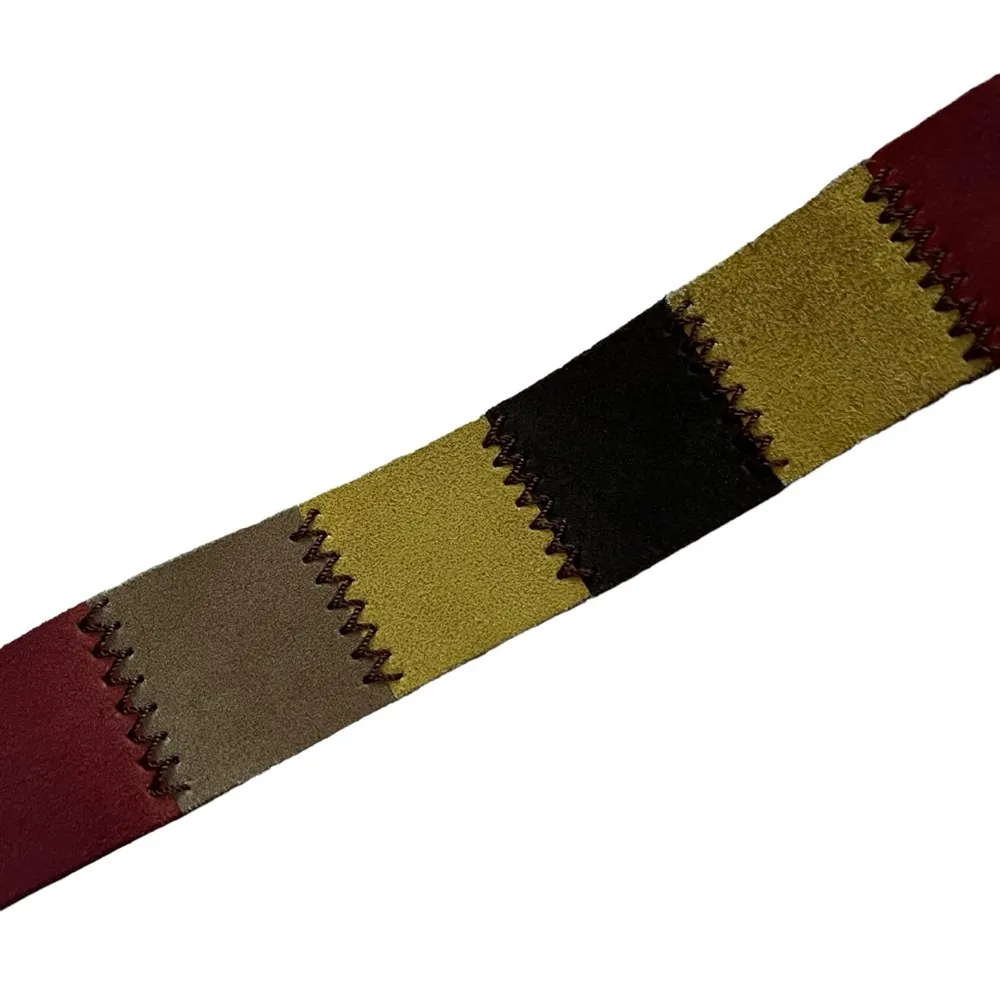 Lucky Brand Multi Color Patchwork Suede Belt, Sz XS/S - Image 10
