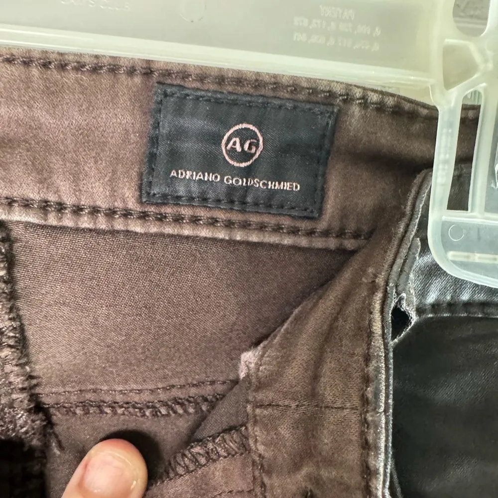 Adriano Goldschmeid The Legging Ankle Super Skinny Faux Leather Pants Size 28R - Image 3