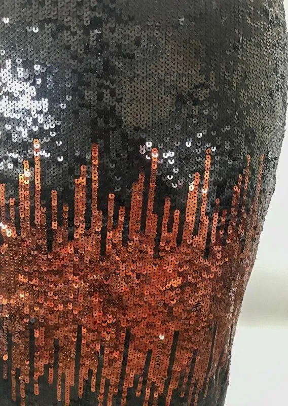 Esprit Paradiso Black and Bronze Sequin Mini Skirt - Image 7