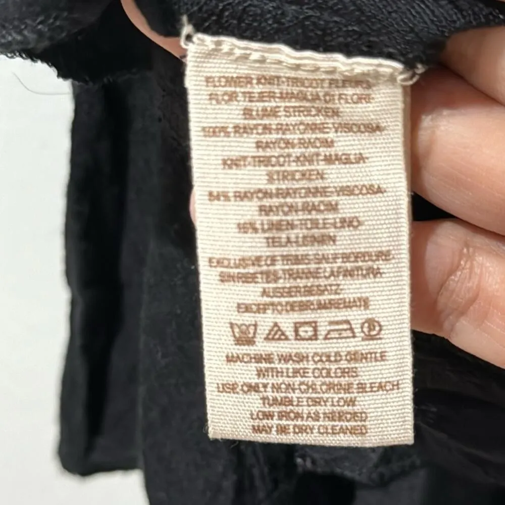 Free people Anything and Everything Top Size XS Black Oversized - Image 4