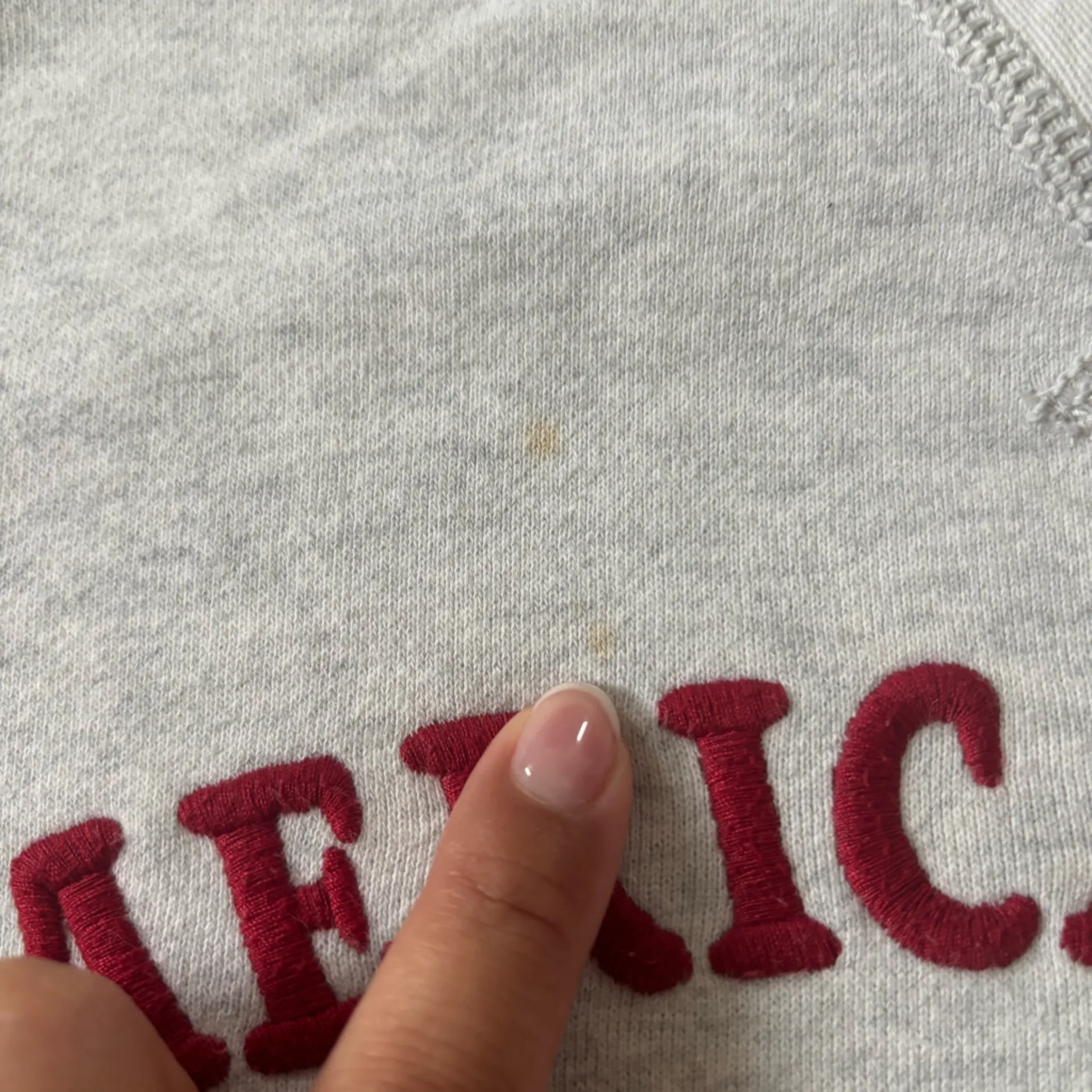 American Eagle  Funday Graphic Sweatshirt Heather Grey Cozy Size Medium Crewneck - Image 4