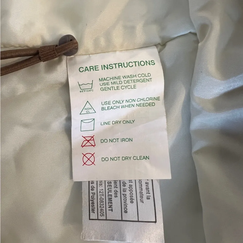 Obermeyer Taylor Cream & Brown insulated Ski/Winter Jacket Juniors 14 - Image 12