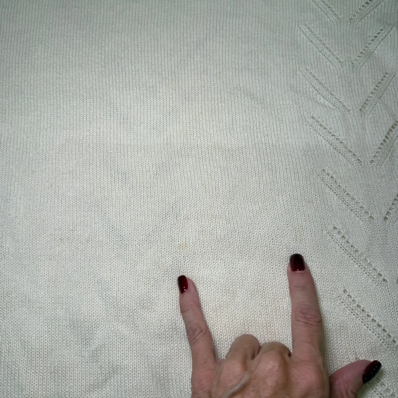 Lulus Cream Knit Sweater Women's Small Long‎ Sleeve Round Neck Casual - Image 12