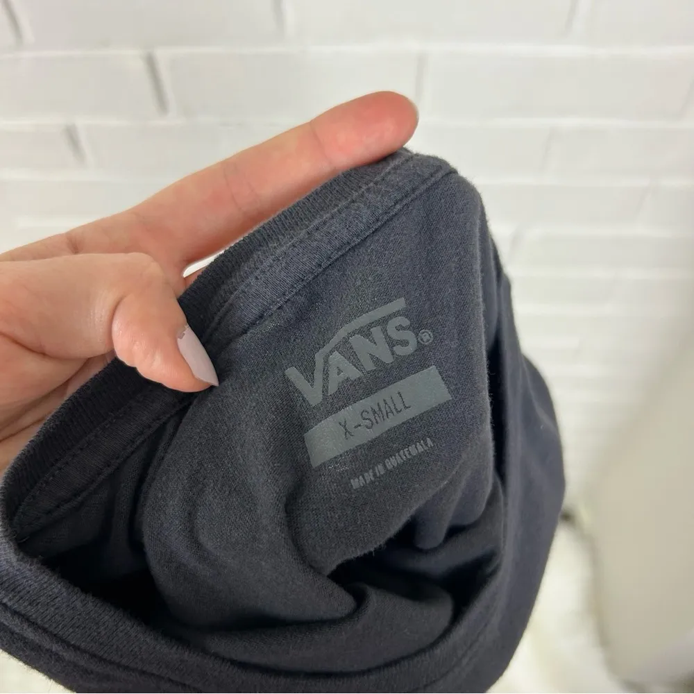 Vans Black Dragon Graphic Cropped T Shirt Size XS - Image 3