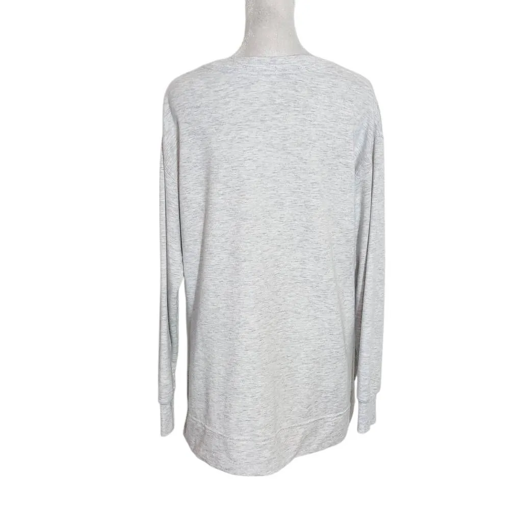 Green Tea Gray Sweatshirt Size Medium Heather Gray Pullover - Image 2