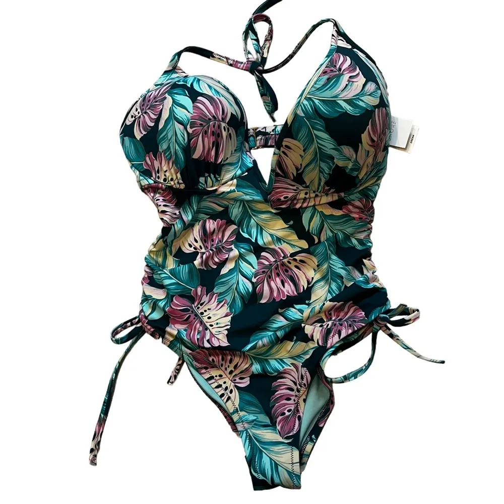 NWT, Shade & Shore Teal Dream one Piece Swimsuit - Image 4