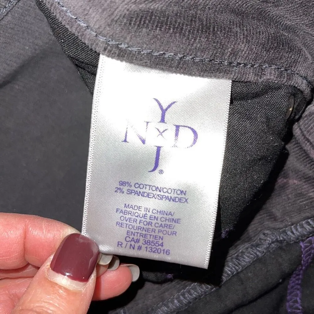 NYDJ Womens Corduroy Stretch Skinny Jeans Black Size 2P Petite‎ - Image 7