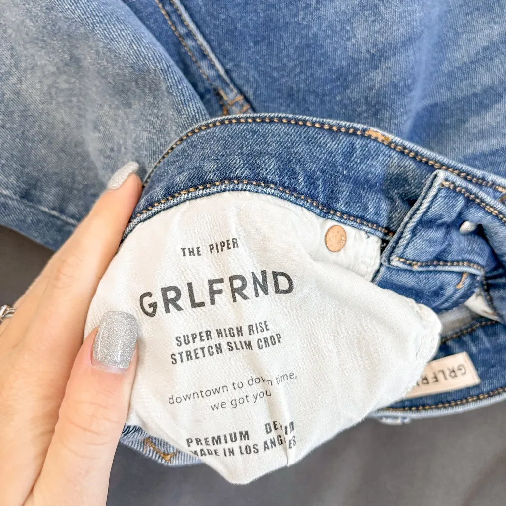 NEW GRLFRND Piper Super High Rise Slim Jeans Laurel Canyon - Image 7