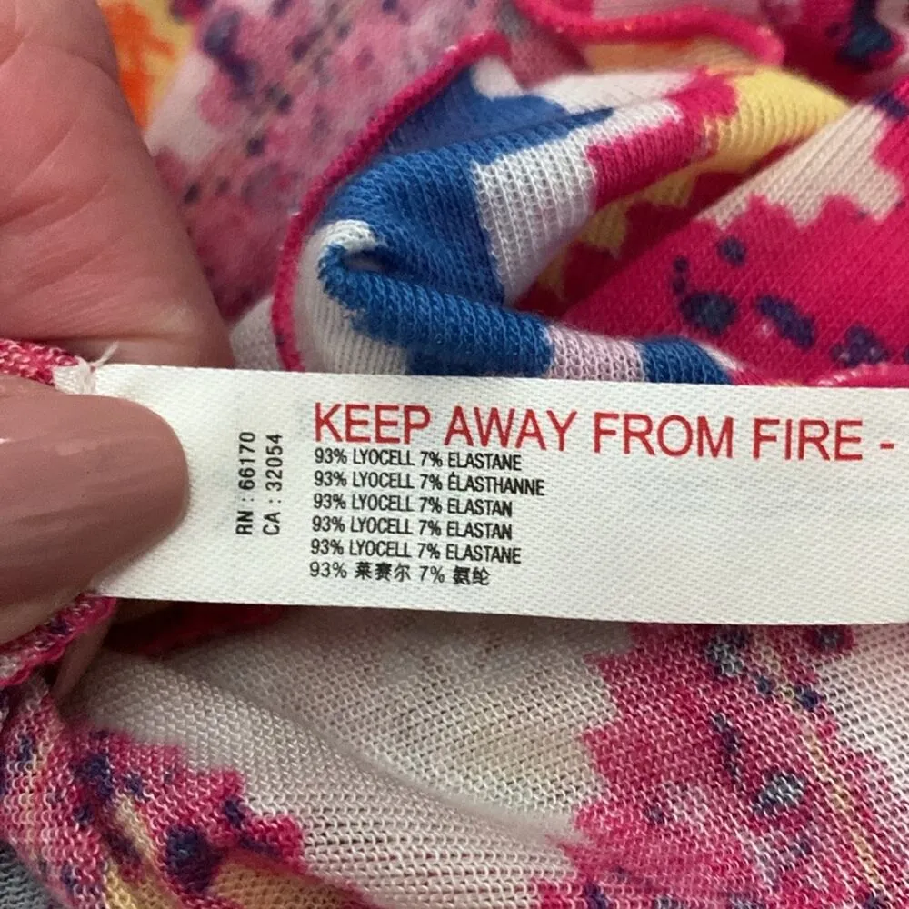 NWT Free People Movement High Jump Fairisle Magenta Printed Long Sleeve - Image 7