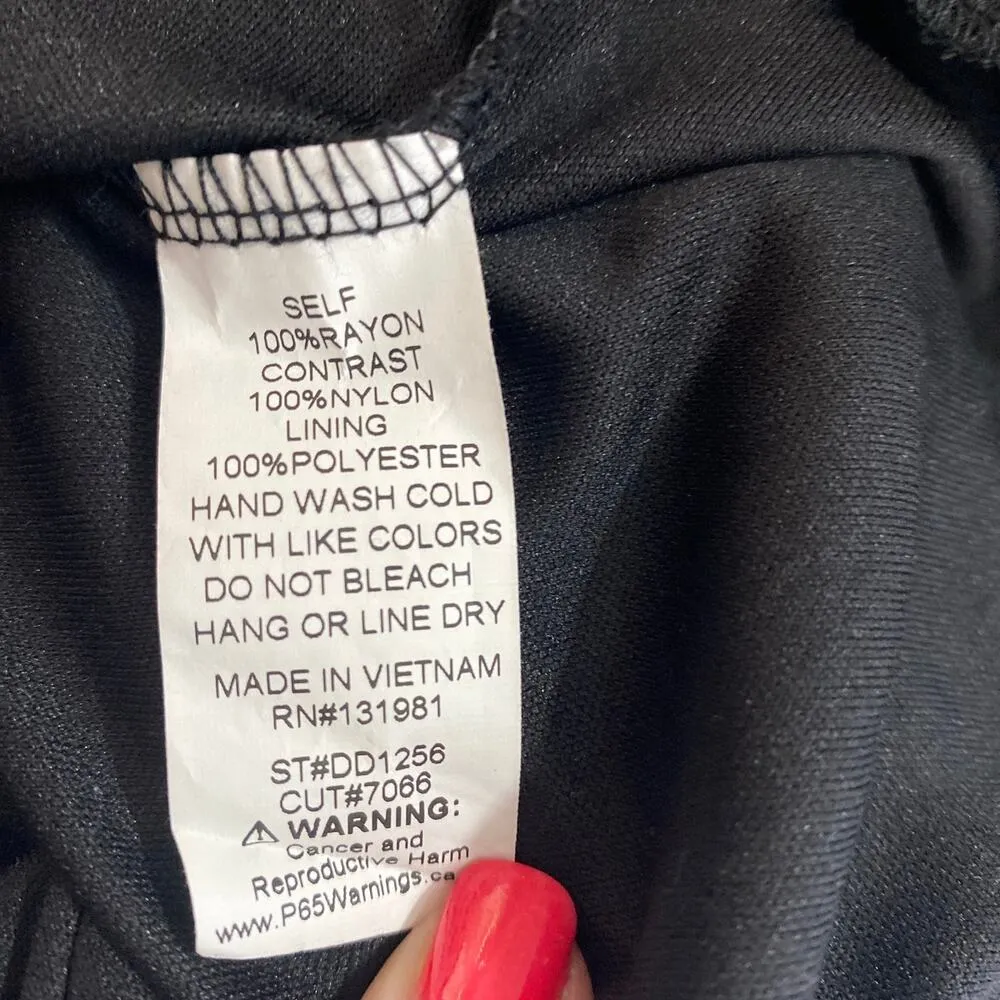 Naïf Anthropologie black Gauze Lace Dress women sz M - Image 7