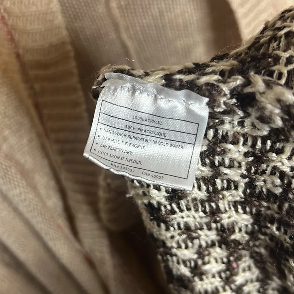 Ariat Amanda Fringe Knit Open Front Maxi Sweater Aztec Western Cowgirl Geometric - Image 5