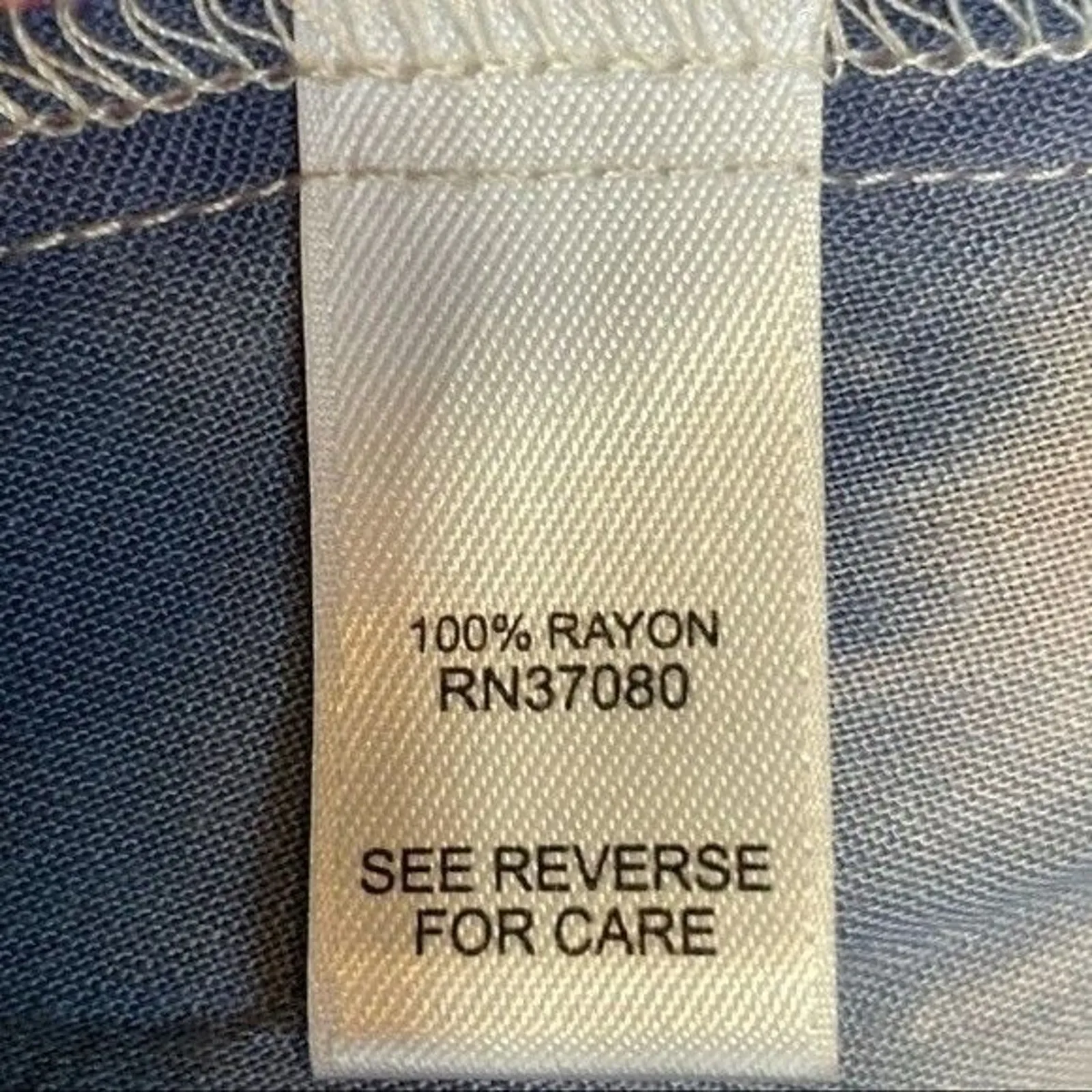 Versona Asymmetrical Tie-Dye Pink/Blue V-Neck Top with Belt Size Small - Image 6