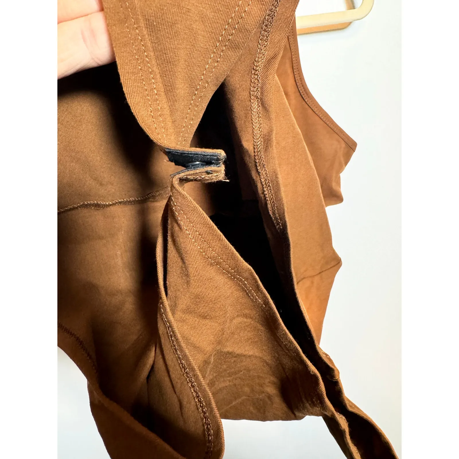 Brand New BelleLovin Women's Large Brown Square Neck One Piece Bodysuit - Image 5