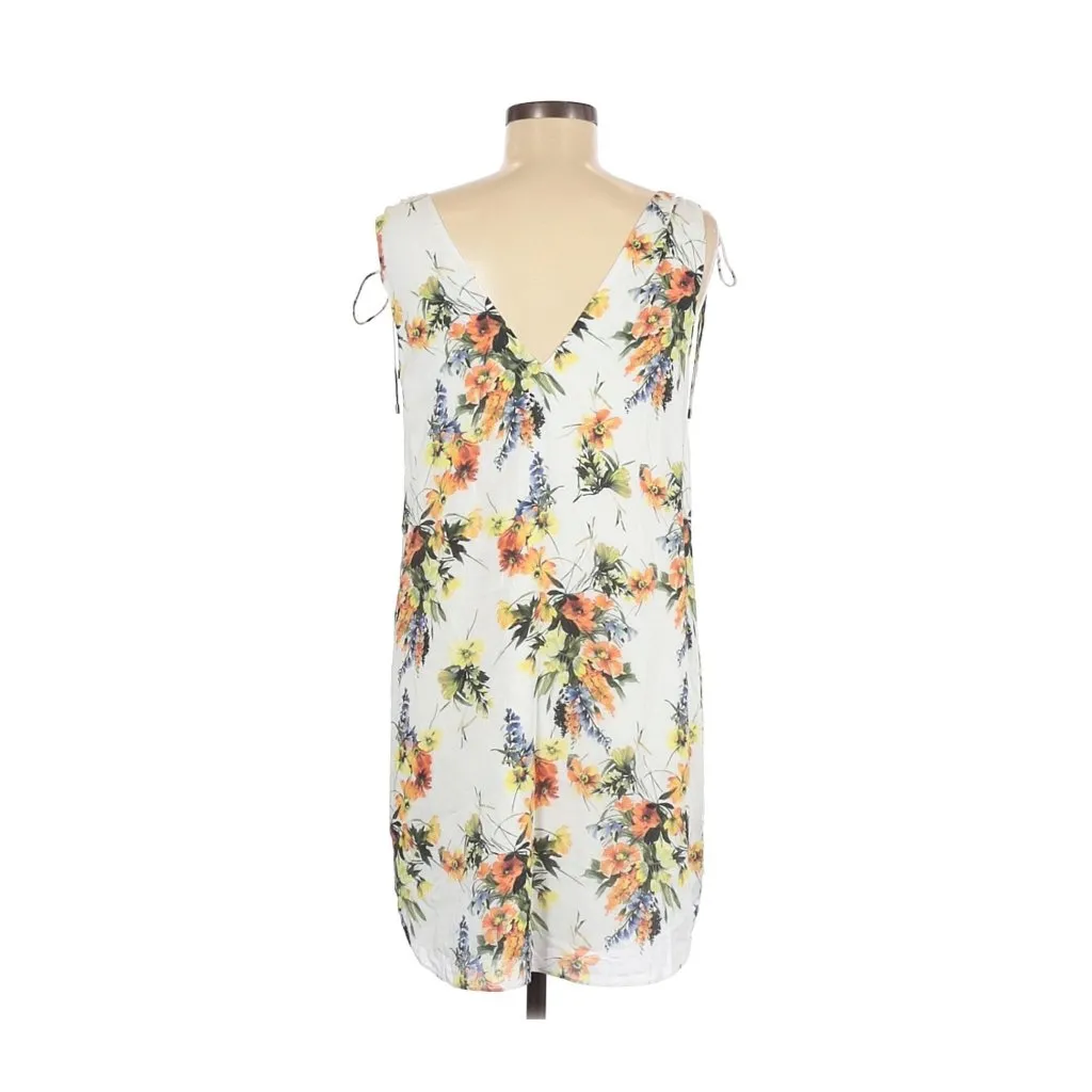 Haute Hippie Endless Summer Dress Size 6 Floral Sleeveless V-neck V-back New - Image 3
