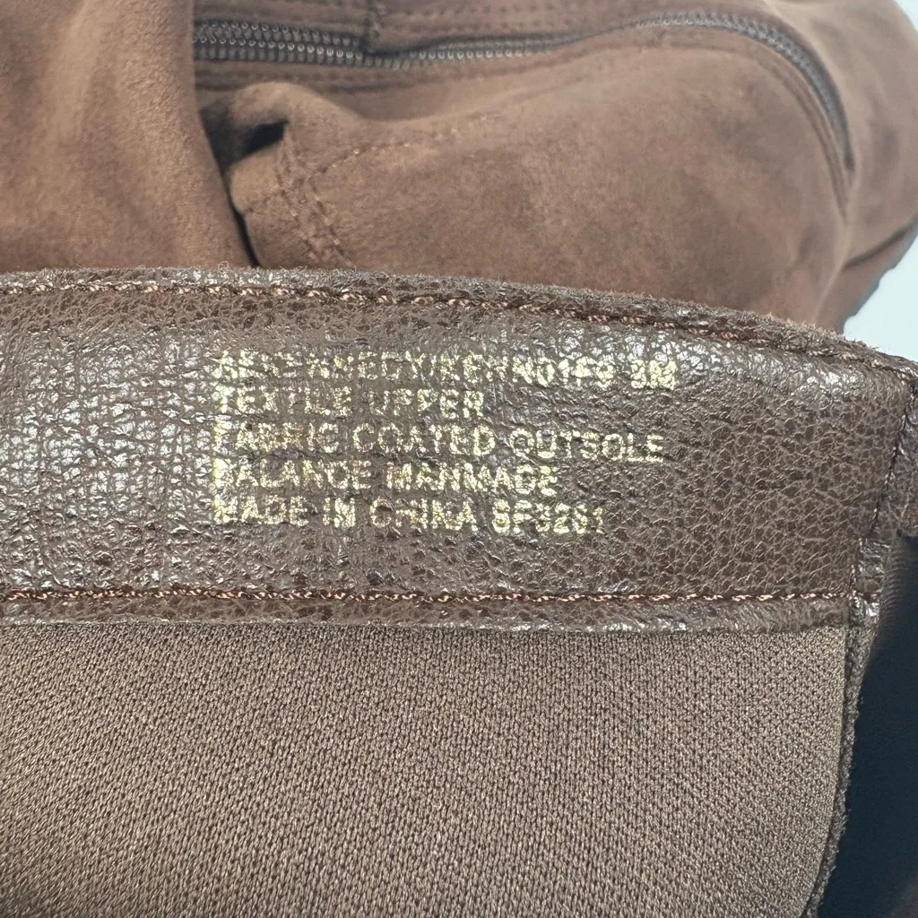 Anne Klein Kennedy Women's Sz 8m Brown Faux Suede Knee High Wedge Boots - Image 7