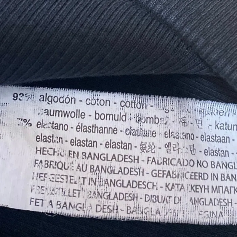 Zara Black Rib Knit Sleeveless Cami Camisole Mini Bodycon Tank Sweater Dress S - Image 4