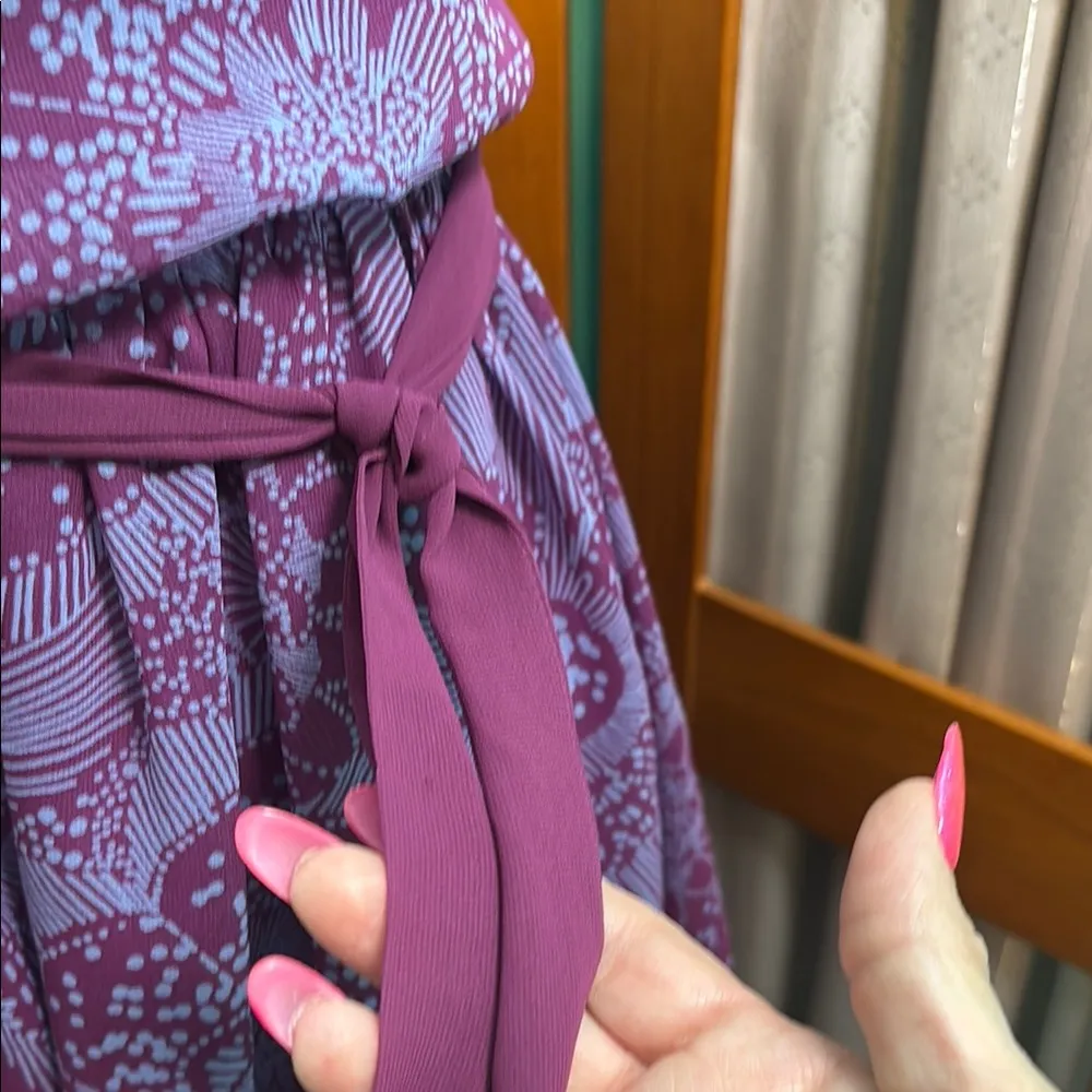 Elle Purple Midi Dress - Image 5