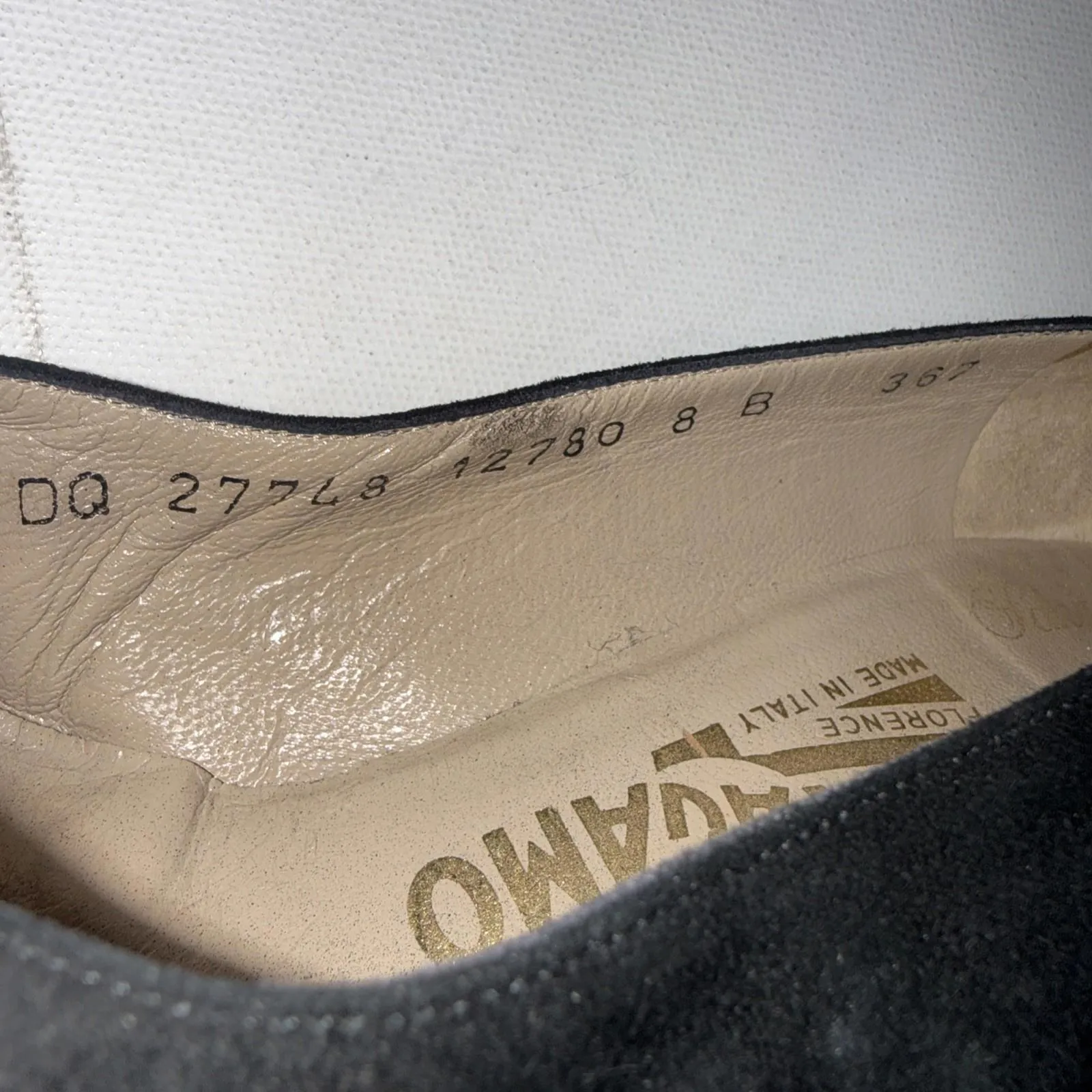 Vintage Salvatore Ferragamo Old Money Classic Career Black Velvet Pumps Heels 8B - Image 5