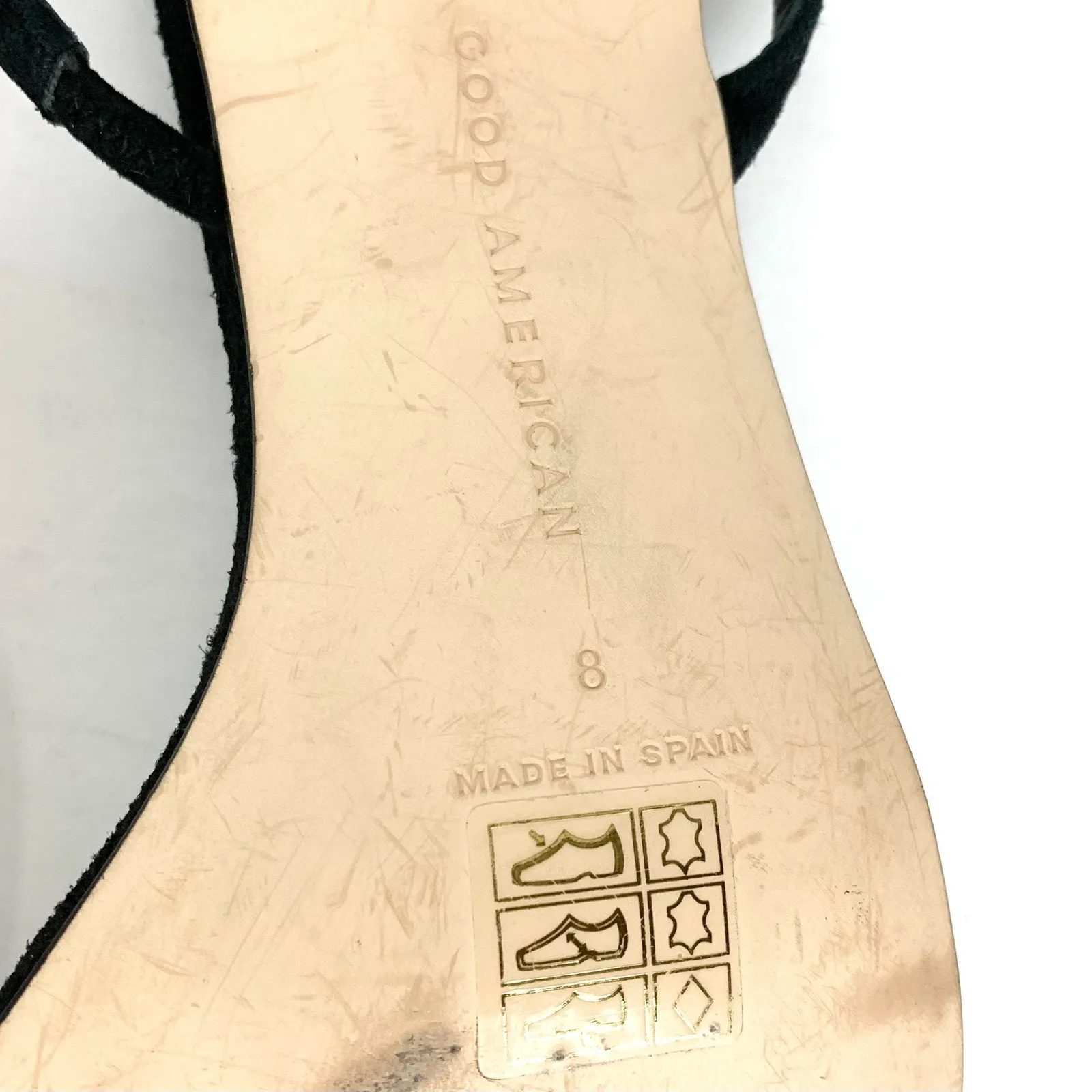 Good American Womens Standout Slingback Square Toe Heeled Sandals Black Size 8 - Image 12