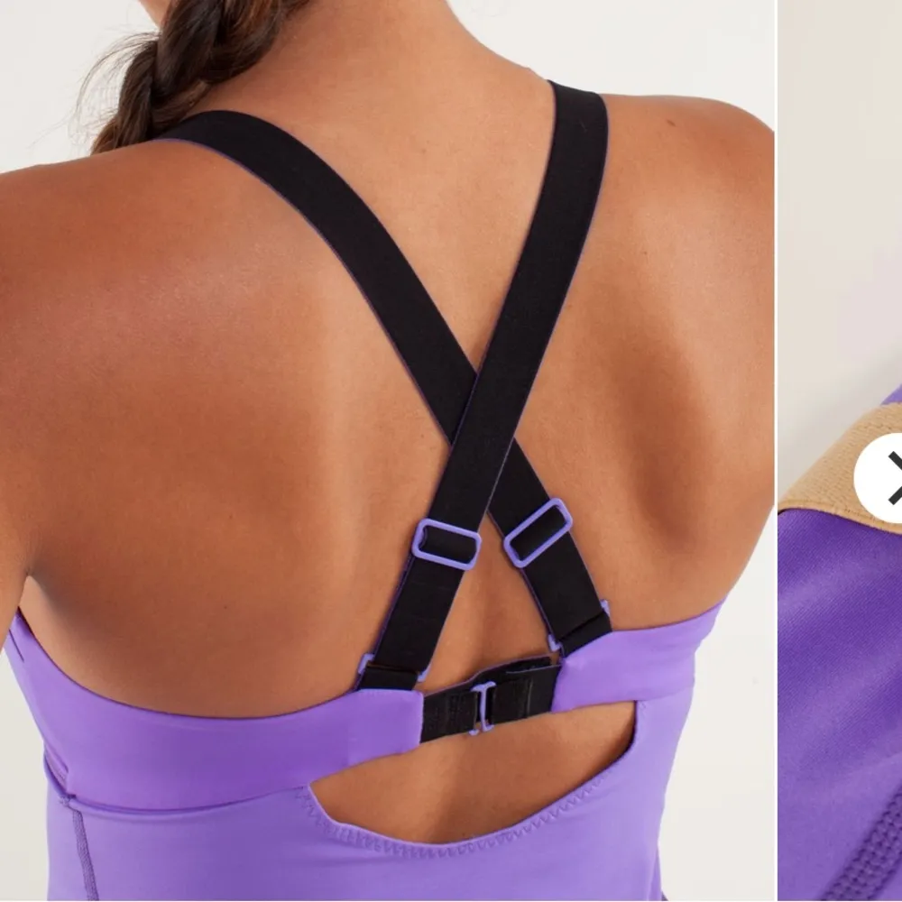 Lululemon Run Catch Me Tank Top Sz 6 Power Luxtreme Coolmax Strappy Purple - Image 5