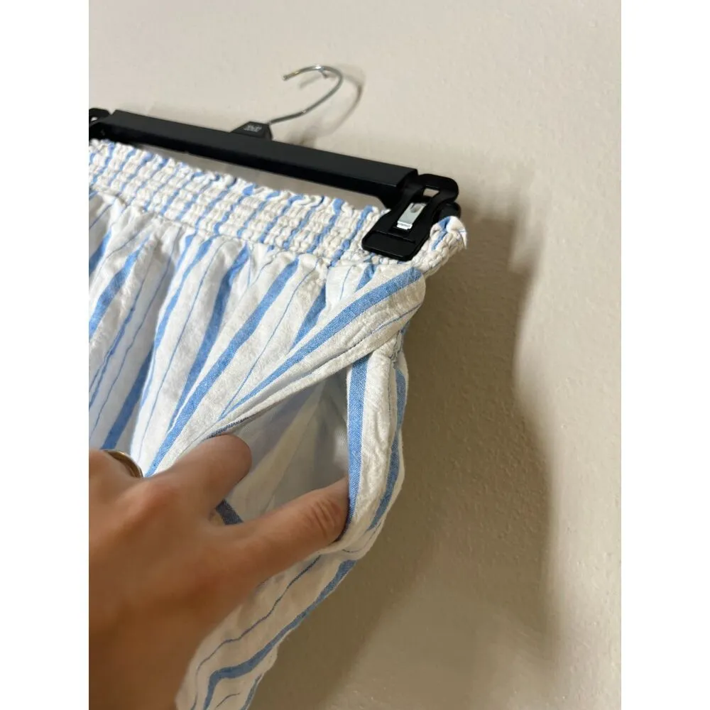 Aerie Blue White Striped Shorts Womens Sz XS Beachy Feminine Girly Pull On - Image 2