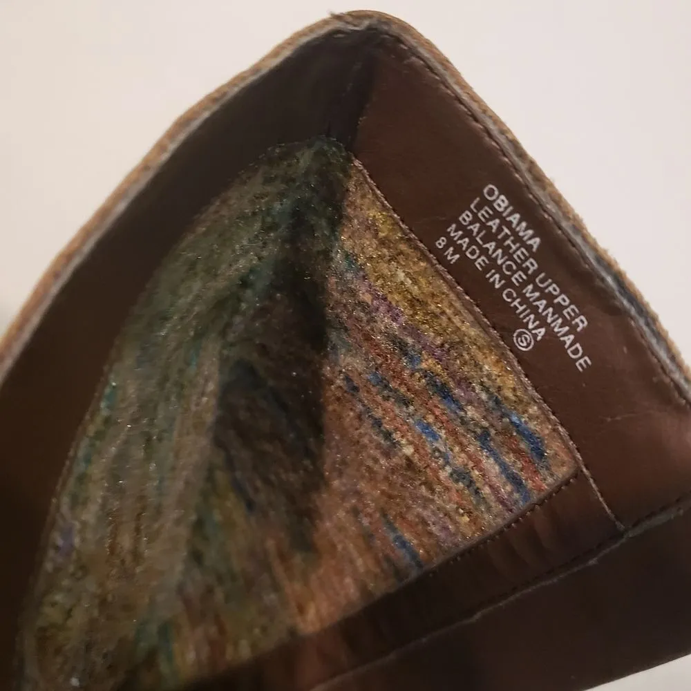 Kensie Brown Leather Boots Size 8 - Image 8