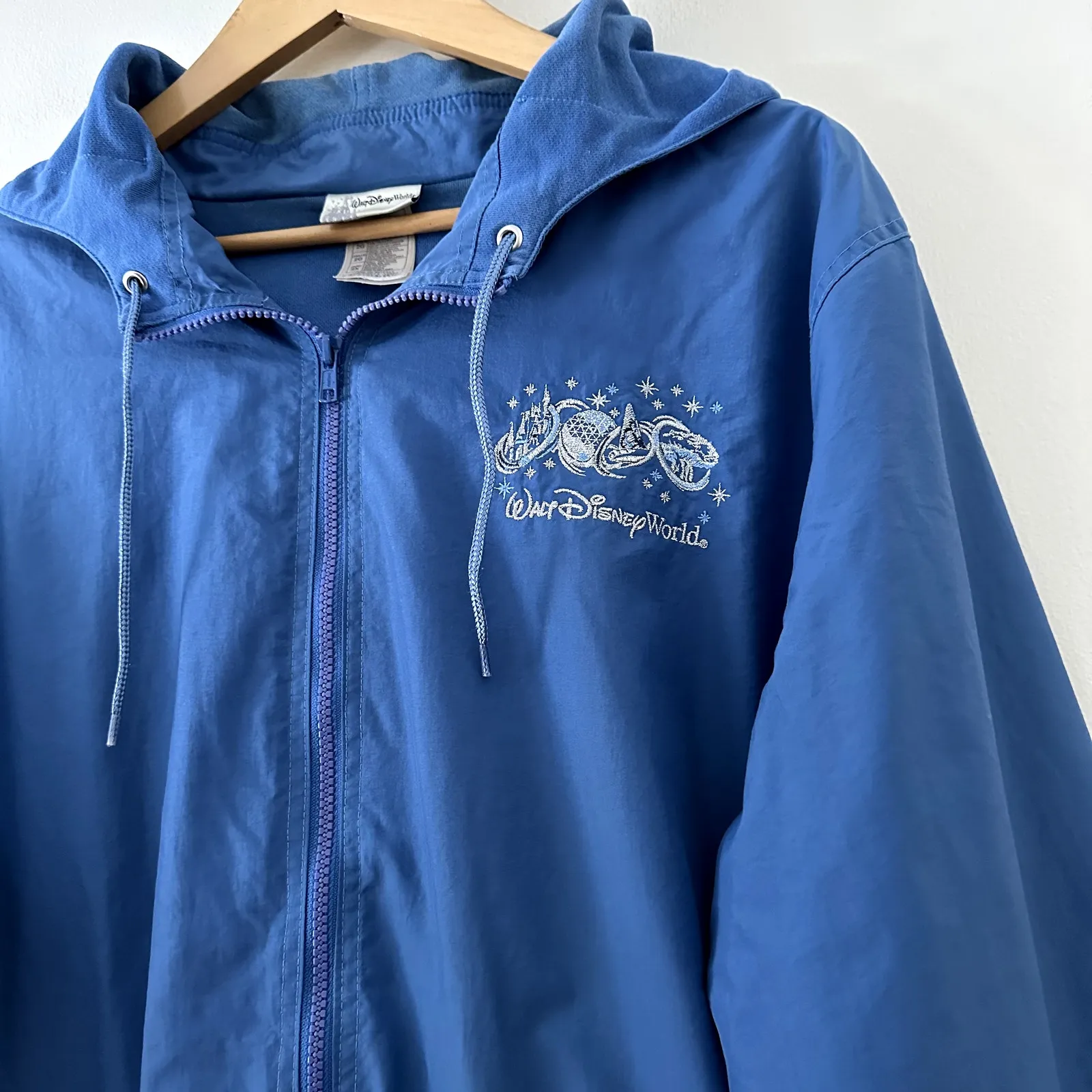 Walt Disney World Windbreaker Jacket Sz 2X Blue - Image 2