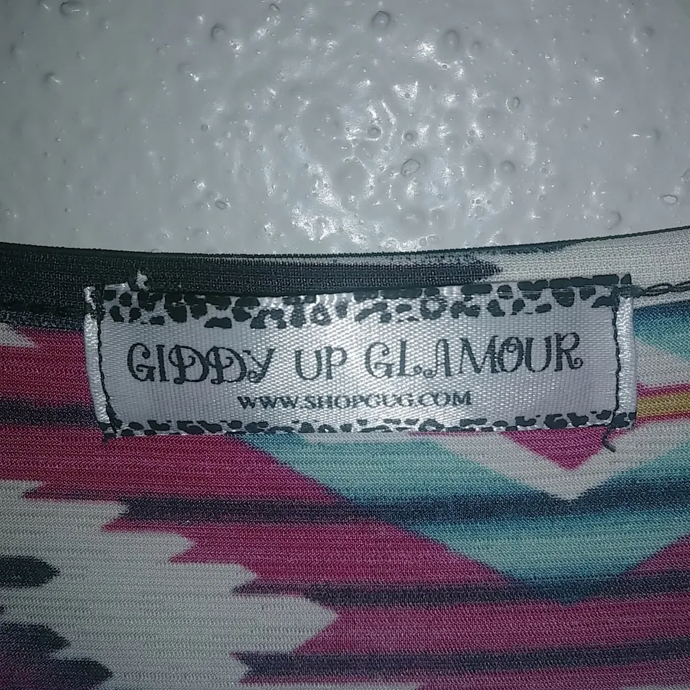 Giddy Up Glamour 2X Southwest Cowgirl Long Sleeved Tunic Top Plus - Image 6