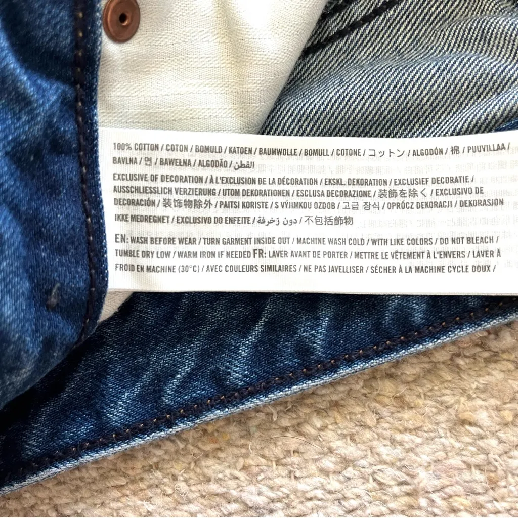 Abercrombie & Fitch Ames Slim Boyfriend Distressed Jeans Size 29/8 - Image 12