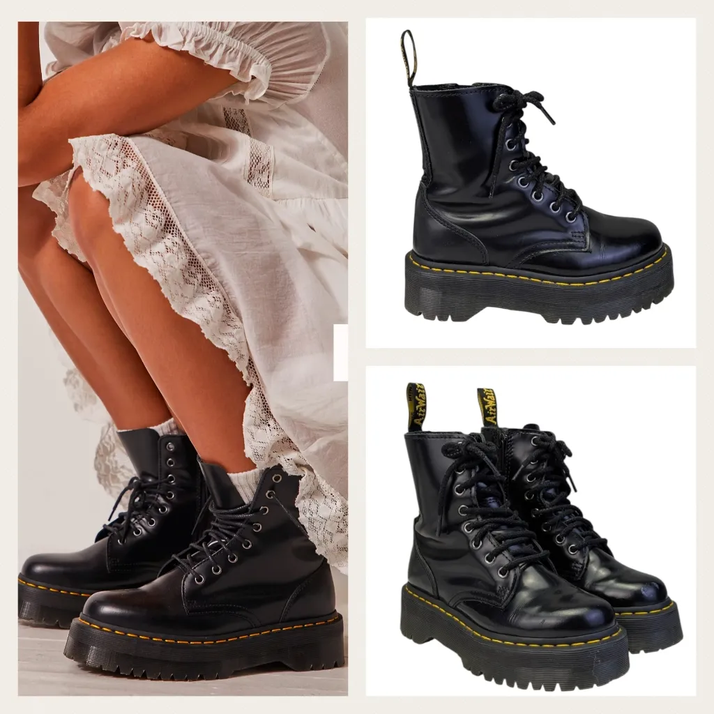 Dr Martens Jadon Platform Combat Boots EUC $199 Size 36/5L    S3685 - Image 2