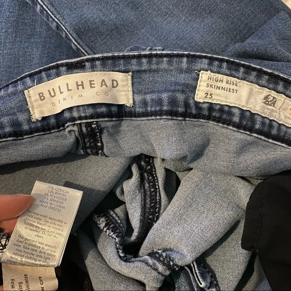 Bullhead High Rise Skinniest Jeans Size 25 Blue - Image 9