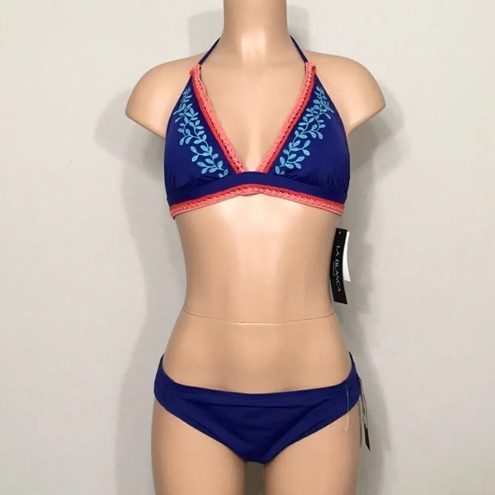 La Blanca Embroidered Leaf bikini. NWT - Image 4